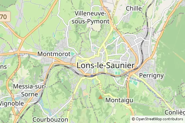 Karte Lons-le-Saunier