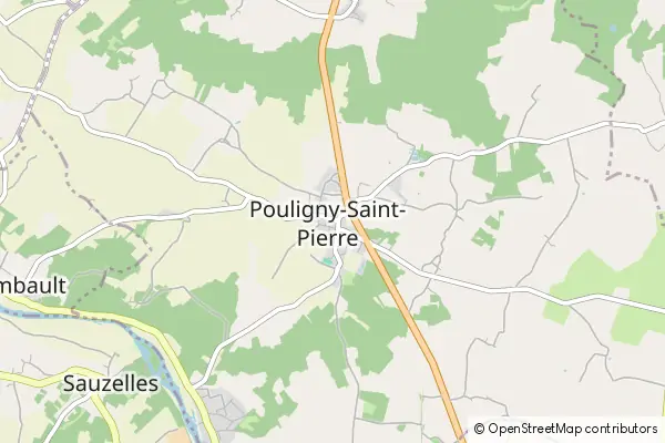 Karte Pouligny-Saint-Pierre