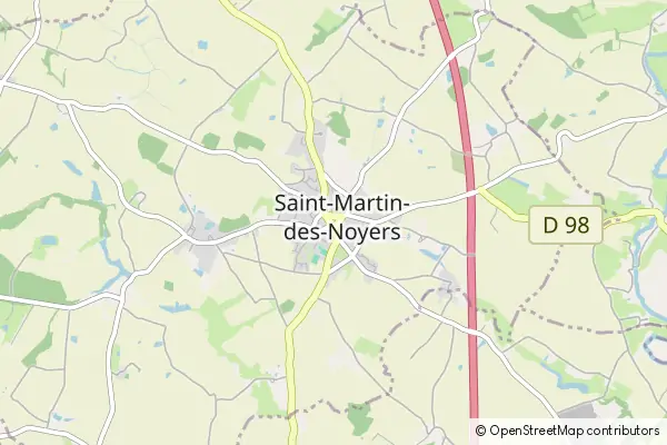 Karte Saint-Martin-des-Noyers