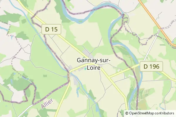 Karte Gannay sur Loire