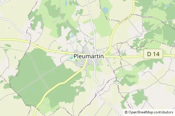 Karte Pleumartin