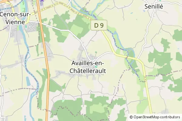 Karte Availles-en-Châtellerault