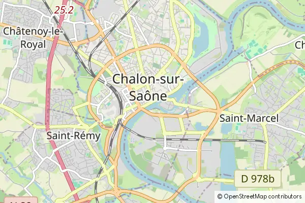 Karte Chalon-sur-Saône