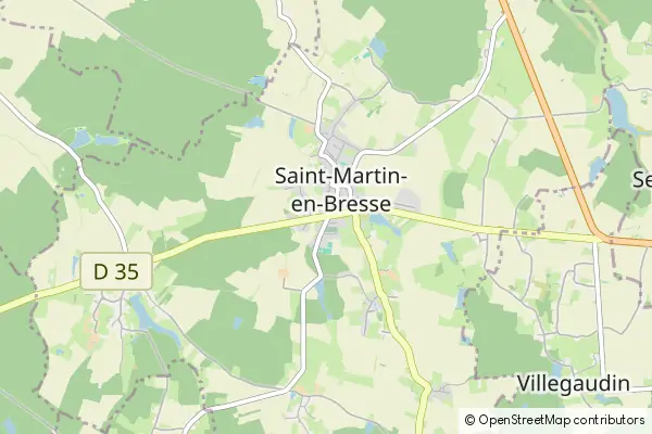 Karte Saint-Martin-en-Bresse