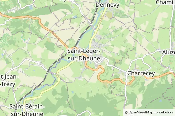 Karte Saint-Leger-sur-Dheune