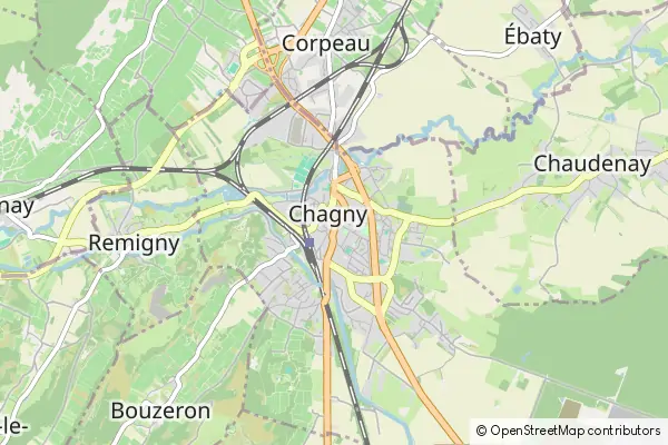 Karte Chagny