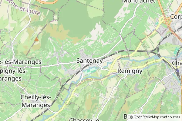 Karte Santenay