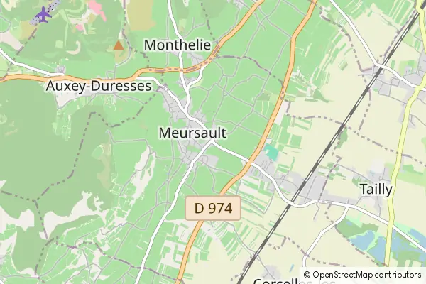 Karte Meursault