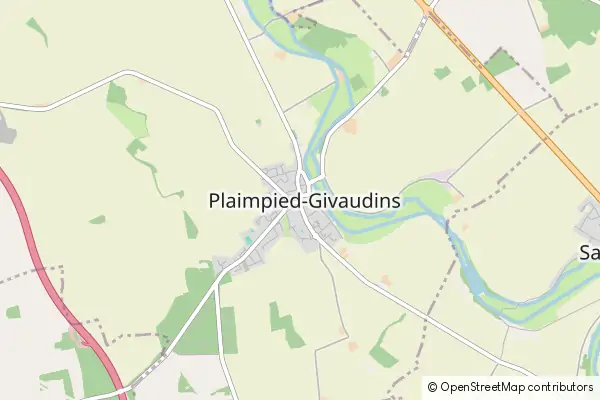 Karte Plaimpied-Givaudins