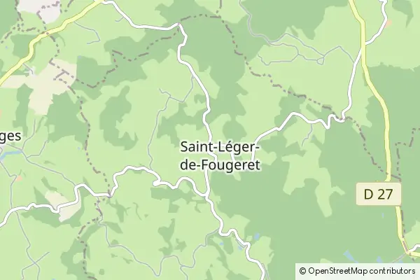 Karte Saint-Léger-de-Fougeret