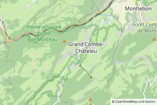 Karte Grand’Combe-Châteleu