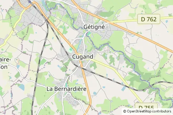 Karte Cugand