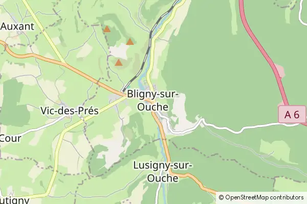 Karte Bligny sur Ouche