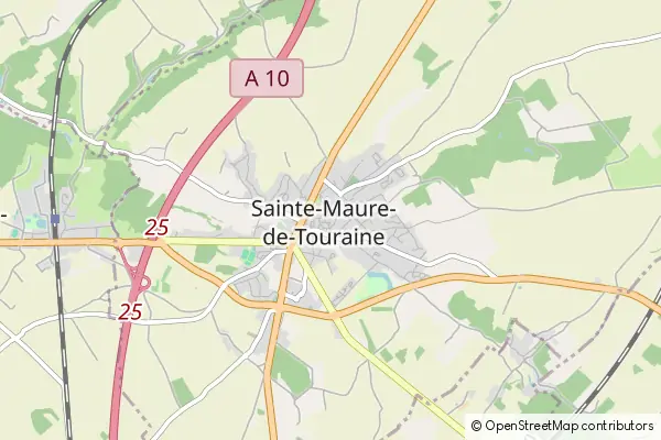 Karte Sainte-Maure-de-Touraine