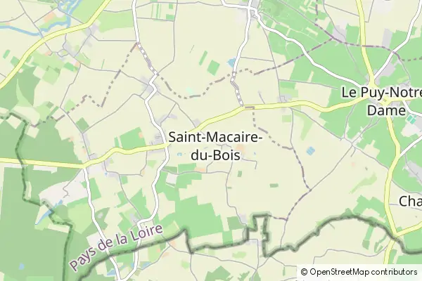 Karte Saint-Macaire-du-Bois