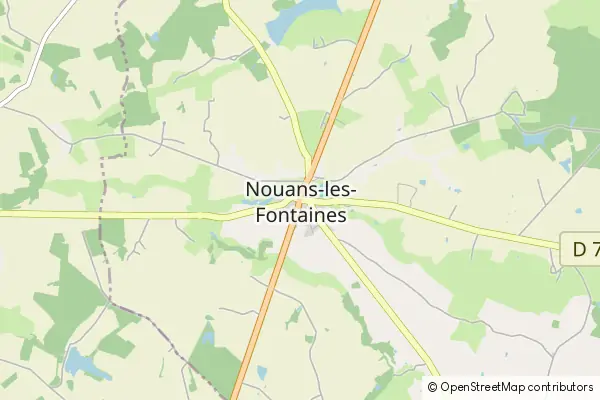 Karte Nouans-les-Fontaines