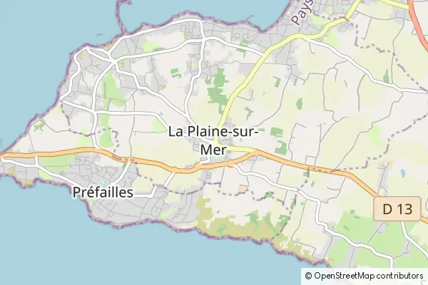 Karte La Plaine-sur-Mer