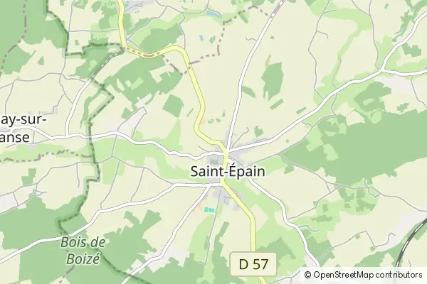 Karte Saint-Épain