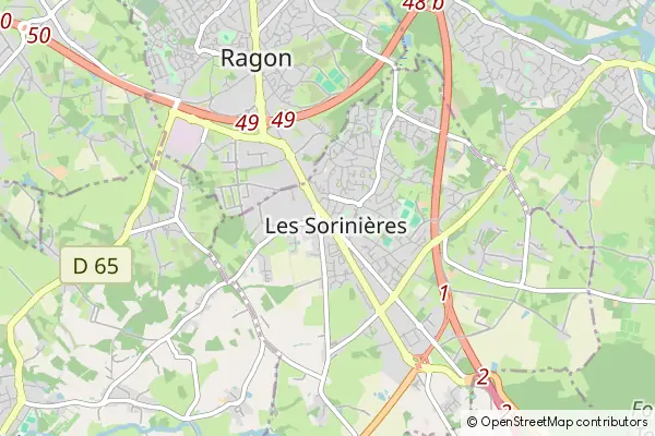 Karte Les-Sorinieres