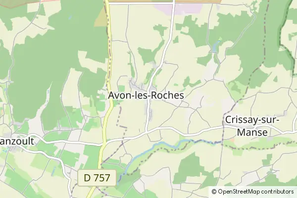 Karte Avon-les-Roches