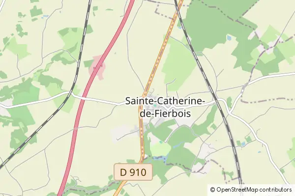 Karte Sainte-Catherine-de-Fierbois