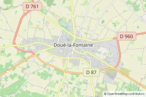 Karte Doué-la-Fontaine