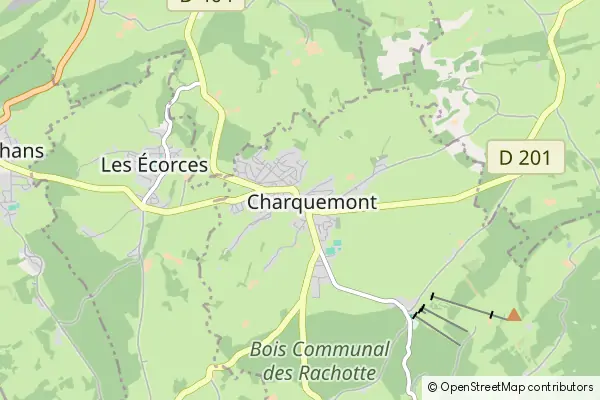 Karte Charquemont