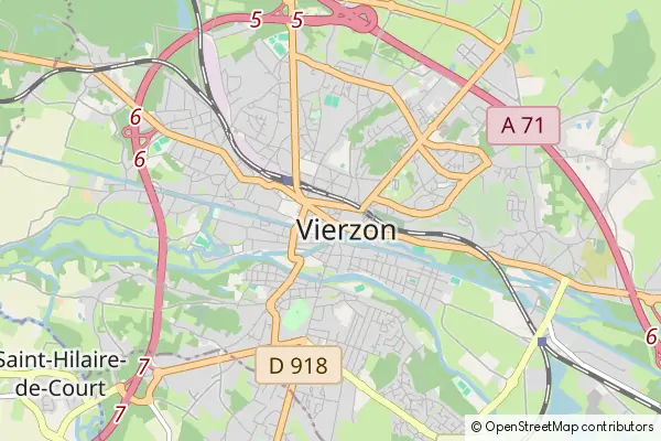 Karte Vierzon