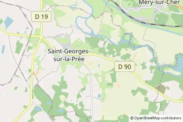 Karte Saint-Georges-sur-la-Prée