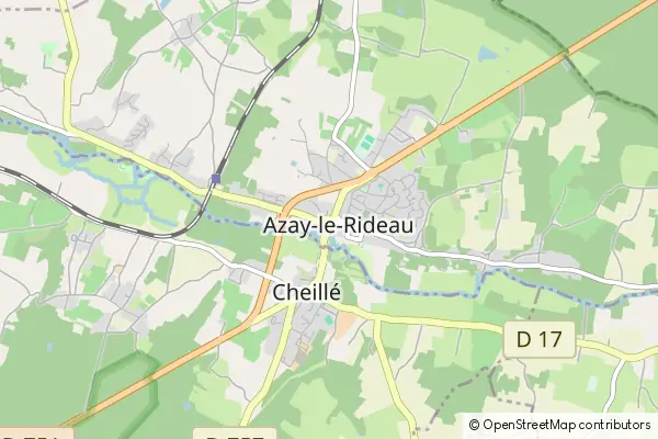 Karte Schloss Azay-le-Rideau