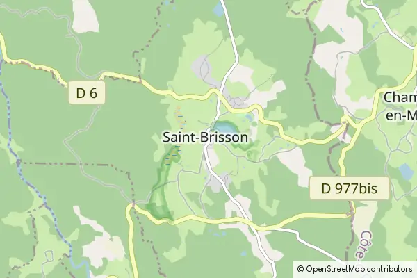 Karte Saint-Brisson