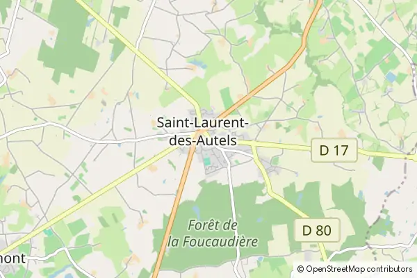 Karte Saint-Laurent-des-Autels