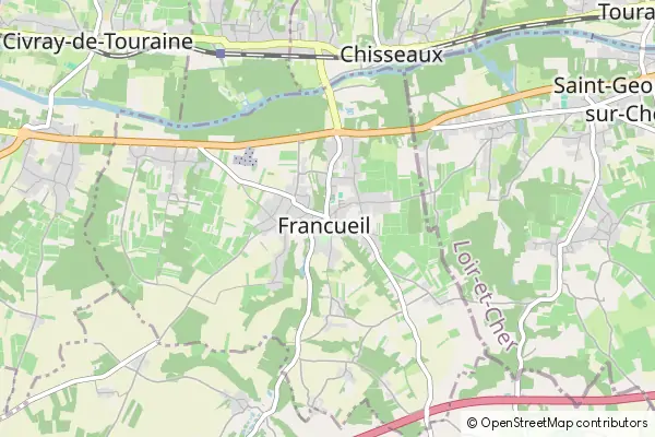 Karte Francueil