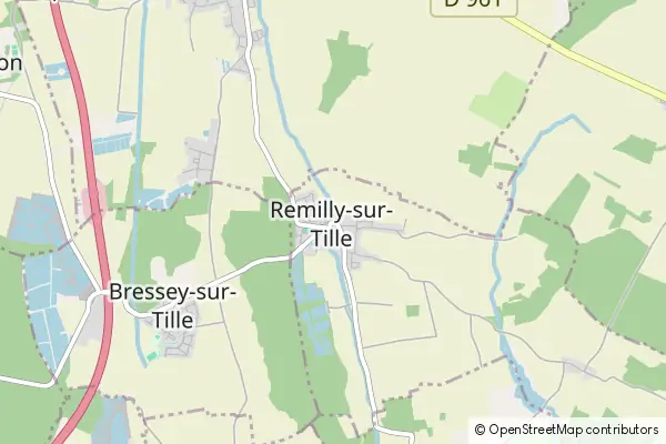 Karte Remilly-sur-Tille