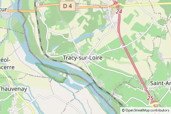 Karte Tracy-sur-Loire