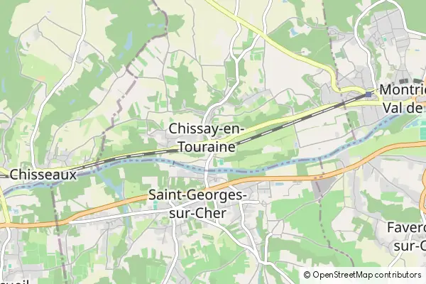 Karte Chissay-en-Touraine