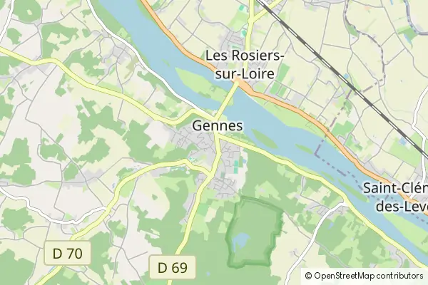 Karte Gennes-Val-de-Loire