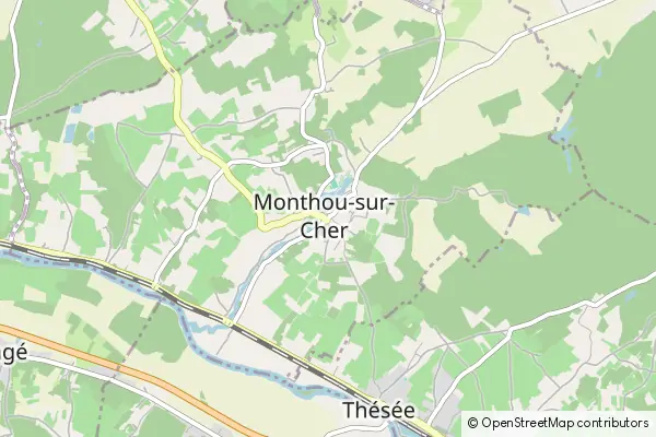 Karte Monthou-sur-Cher