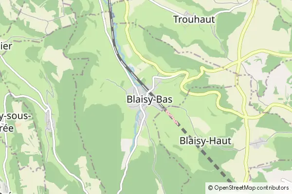 Karte Blaisy-Bas