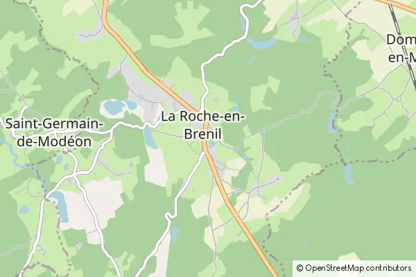 Karte La Roche-en-Brenil