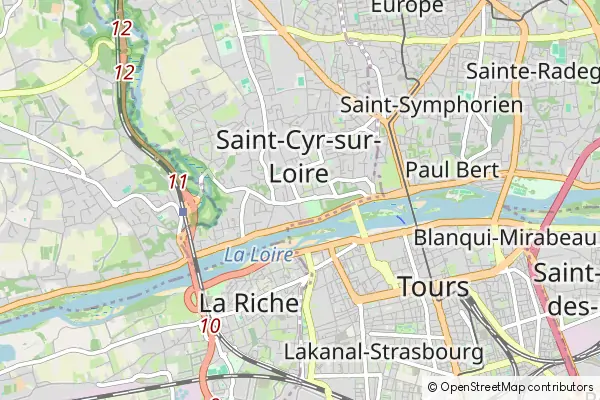 Karte Saint-Cyr-sur-Loire