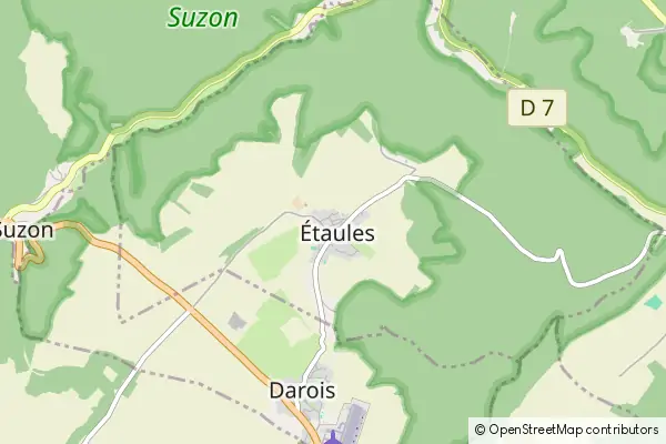 Karte Étaules