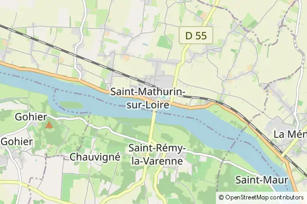 Karte Saint-Mathurin-sur-Loire