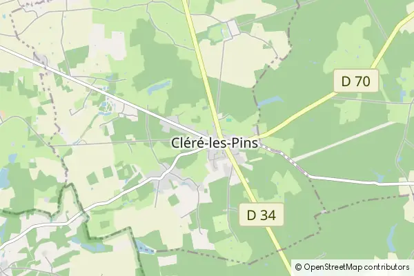 Karte Cléré-les-Pins