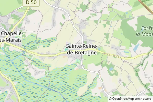 Karte Sainte-Reine-de-Bretagne