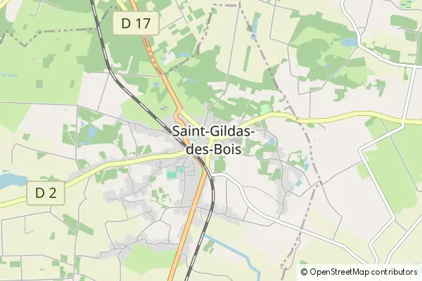 Karte Saint-Gildas-des-Bois