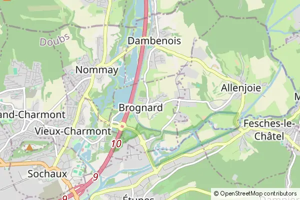 Karte Brognard