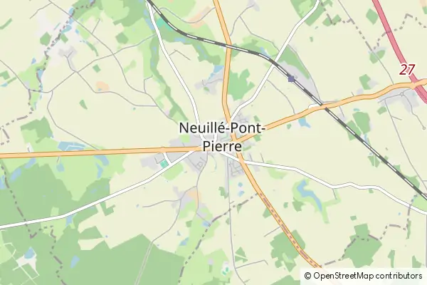 Karte Neuillé-Pont-Pierre