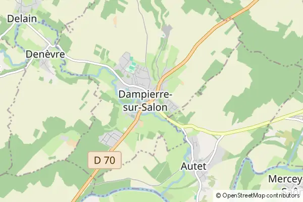 Karte Dampierre-sur-Salon