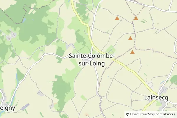 Karte Sainte-Colombe-sur-Loing